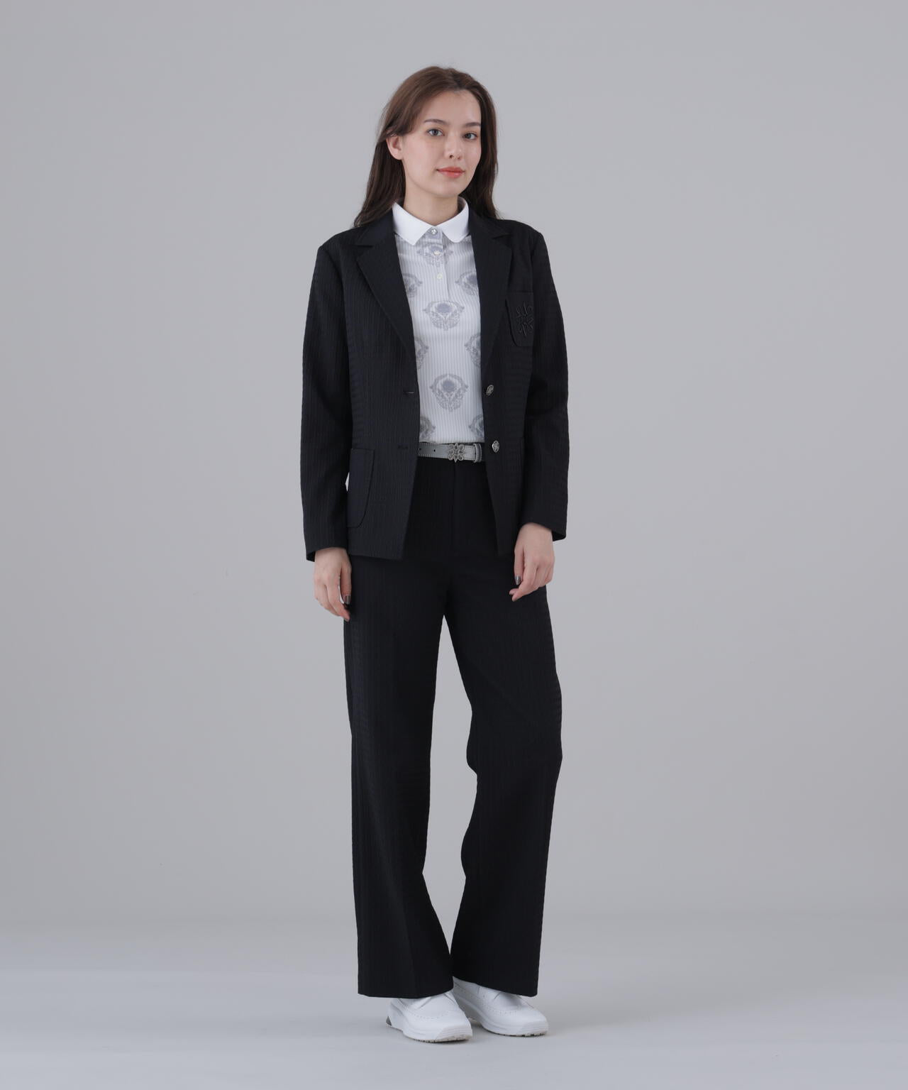 【ストレッチ】ふくれジャガードパンツ (WOMENS)