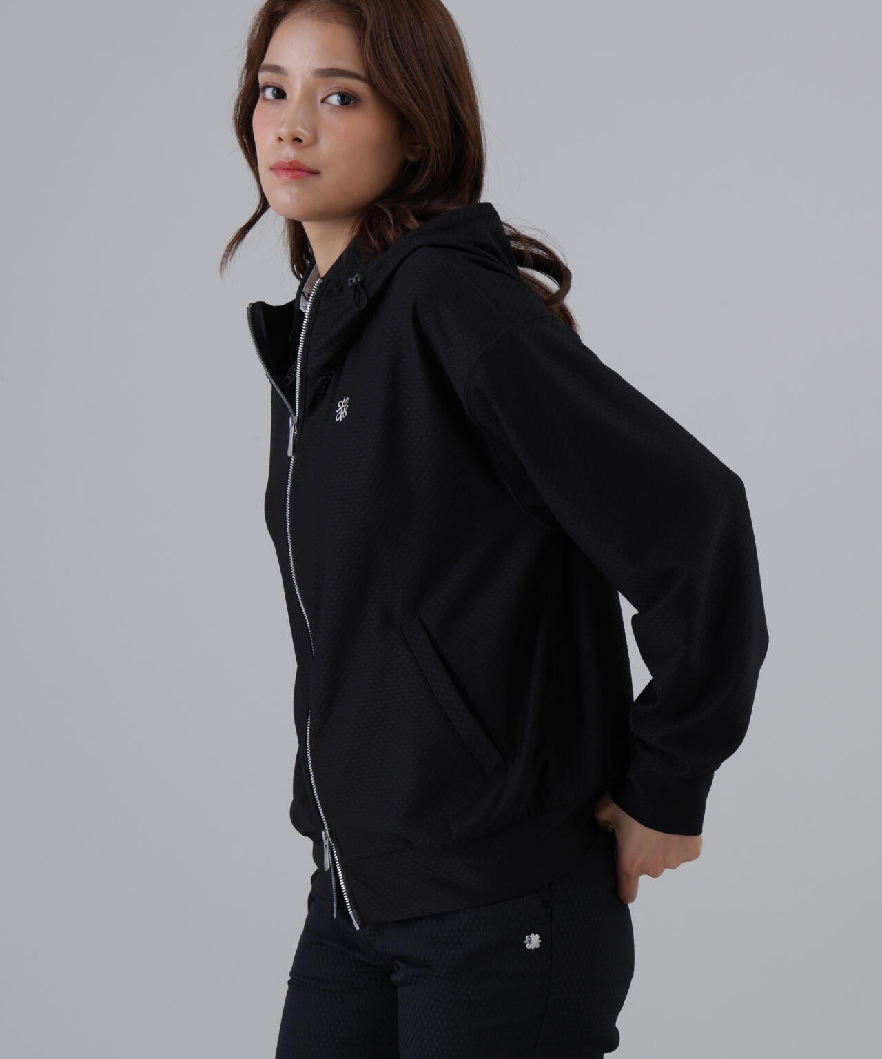 【吸水速乾】【UVカット】ドビーメッシュフーディー (WOMENS)