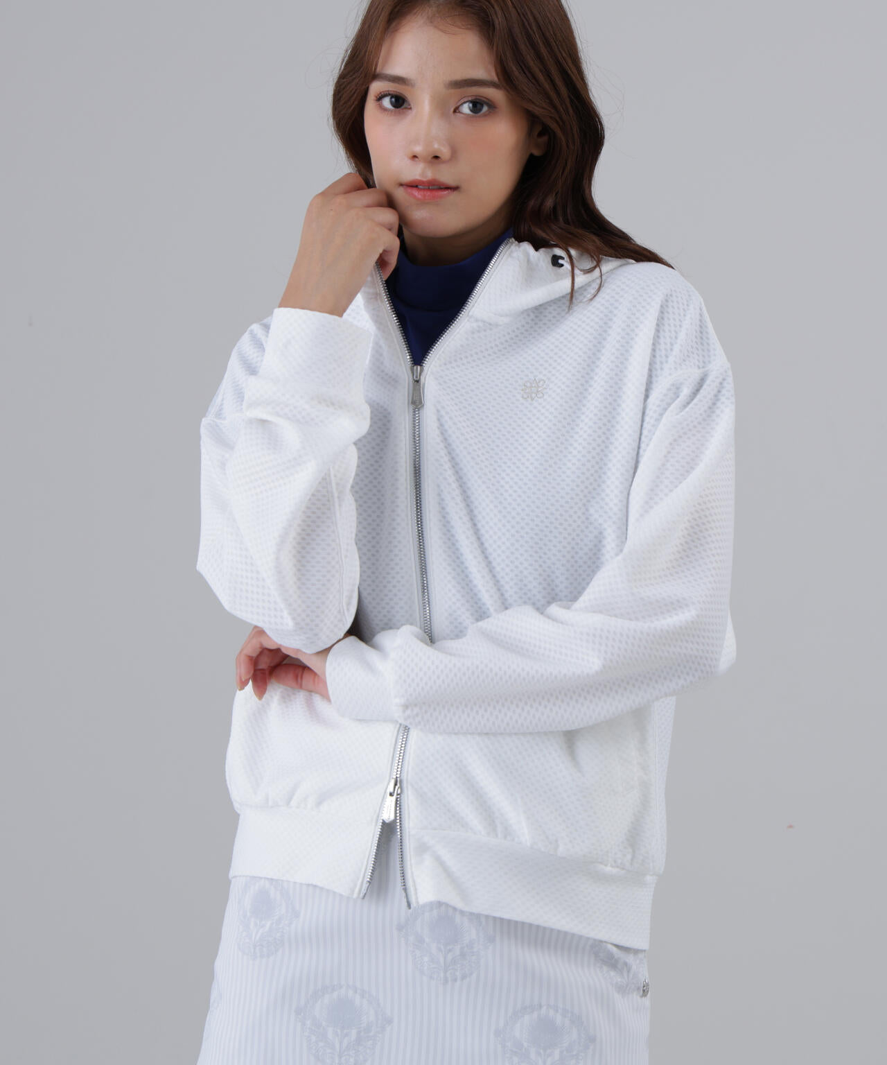 【吸水速乾】【UVカット】ドビーメッシュフーディー (WOMENS)