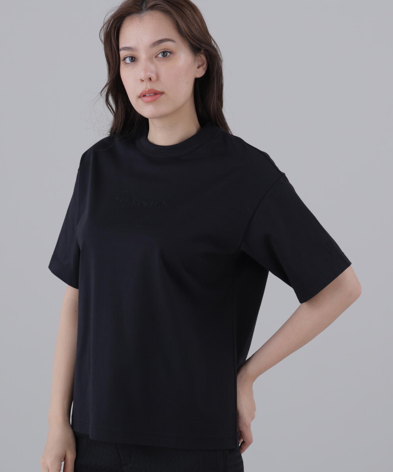 プレーティング天竺半袖Tシャツ (WOMENS)