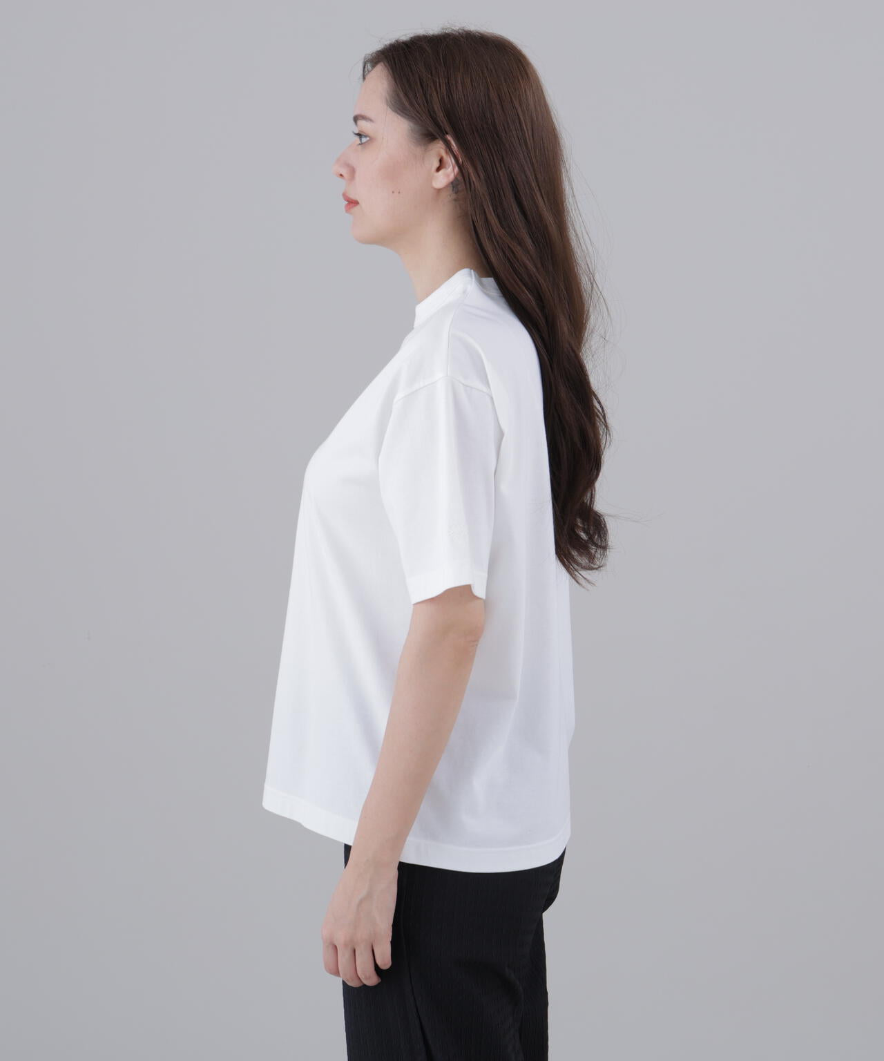 プレーティング天竺半袖Tシャツ (WOMENS)