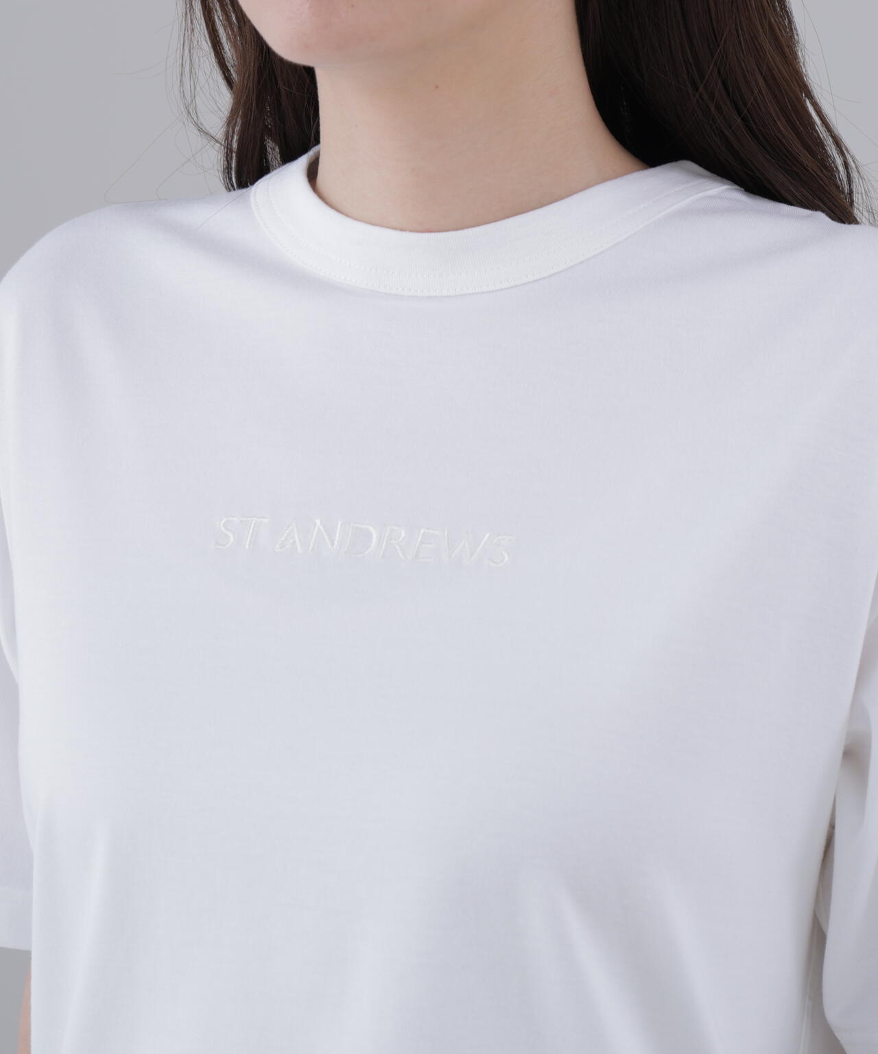 プレーティング天竺半袖Tシャツ (WOMENS)