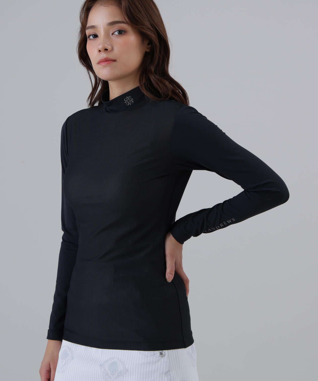 【吸水速乾】【UVカット】TWINCOT UV×メッシュ長袖ハイネックインナー (WOMENS)