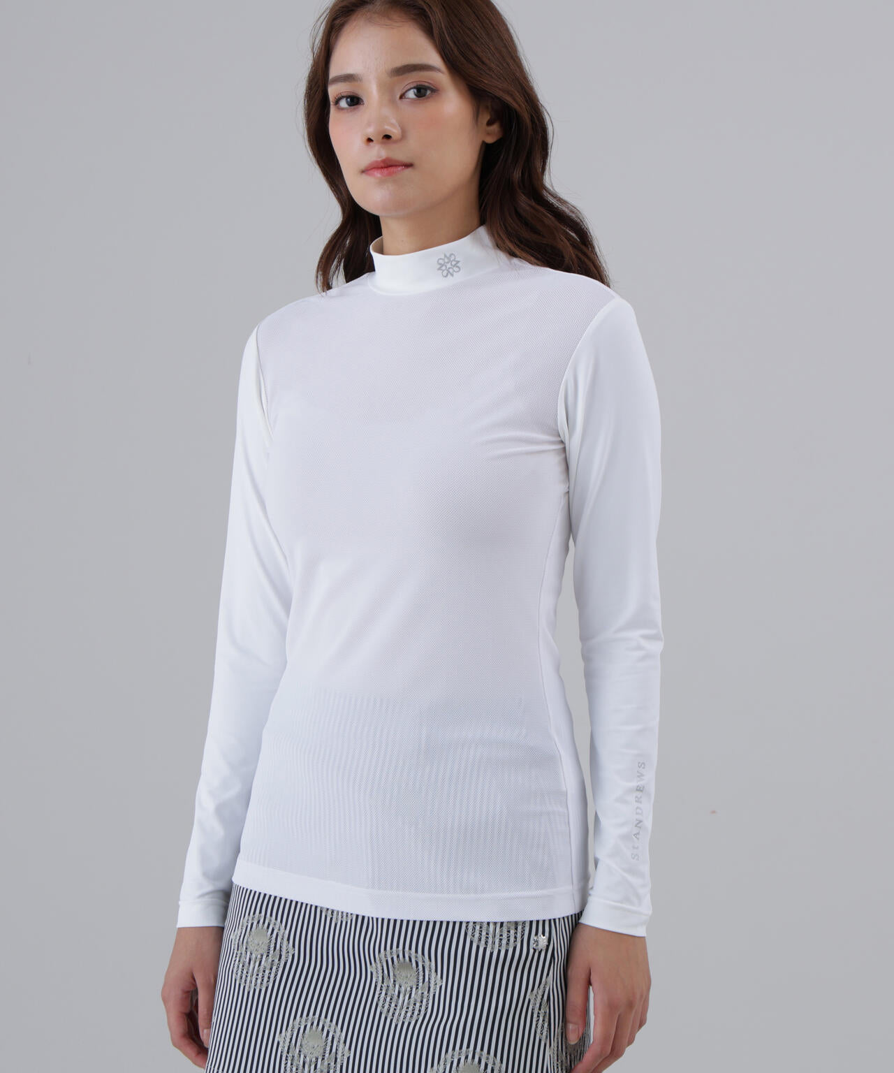 【吸水速乾】【UVカット】TWINCOT UV×メッシュ長袖ハイネックインナー (WOMENS)