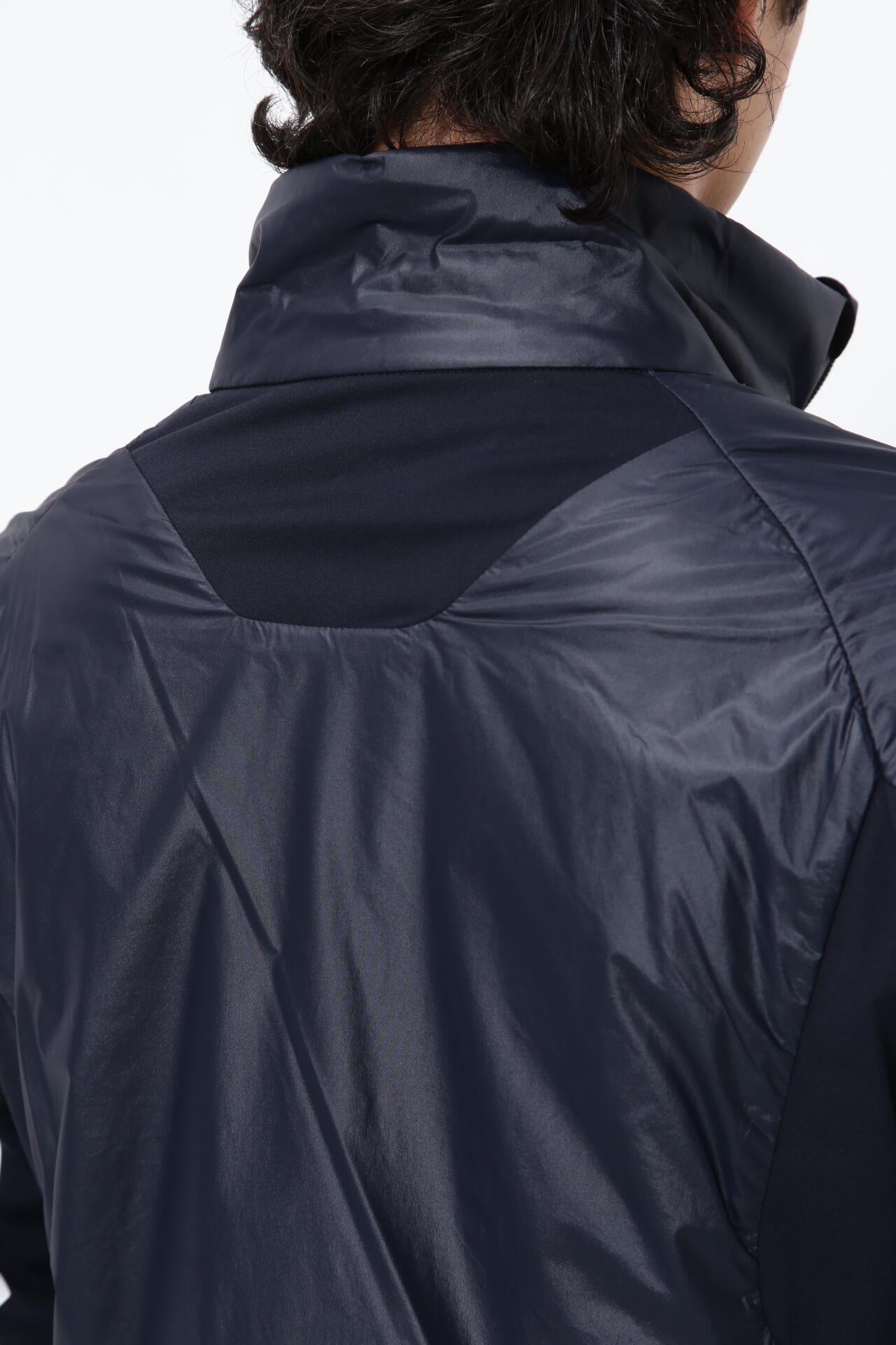 ナイロンストレッチタフタシレー×メリルハイテンションコンパクト裏起毛 ジャケット