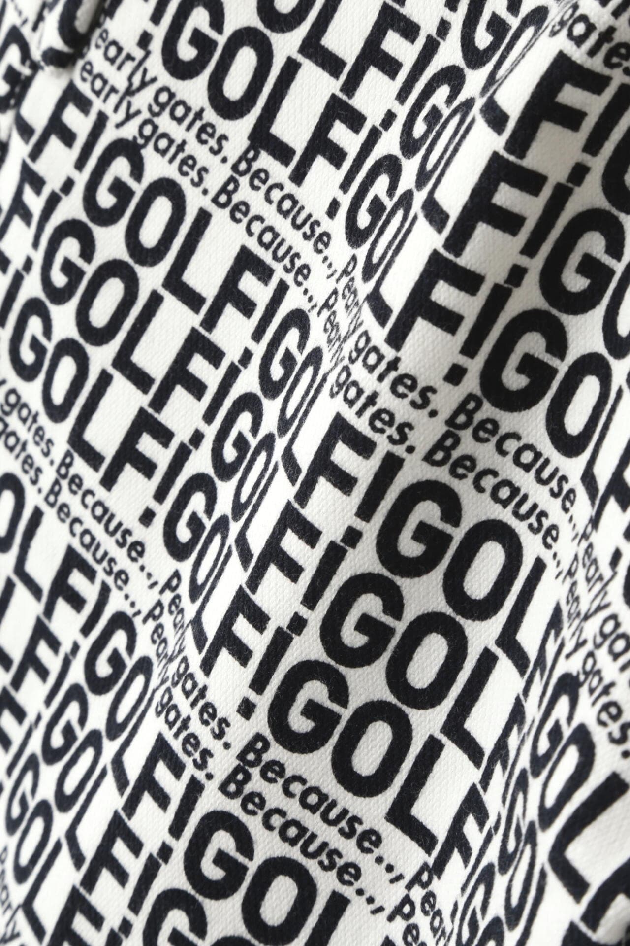 GOLF柄 (小) コットンストレッチカルゼ表ピーチ 5ポケットパンツ <GOLFロゴ>