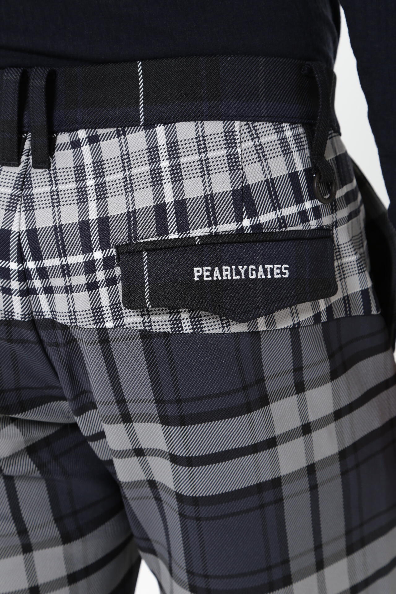 マルチチェック柄 ポリエステルストレッチチェック 5ポケットパンツ <マルチチェック>