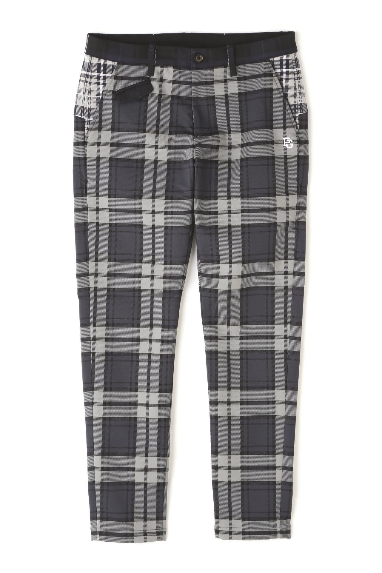 マルチチェック柄 ポリエステルストレッチチェック 5ポケットパンツ <マルチチェック>