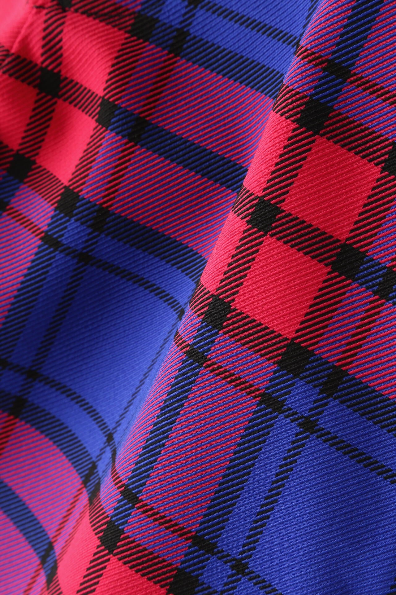 マルチチェック柄 ポリエステルストレッチチェック 5ポケットパンツ <マルチチェック>