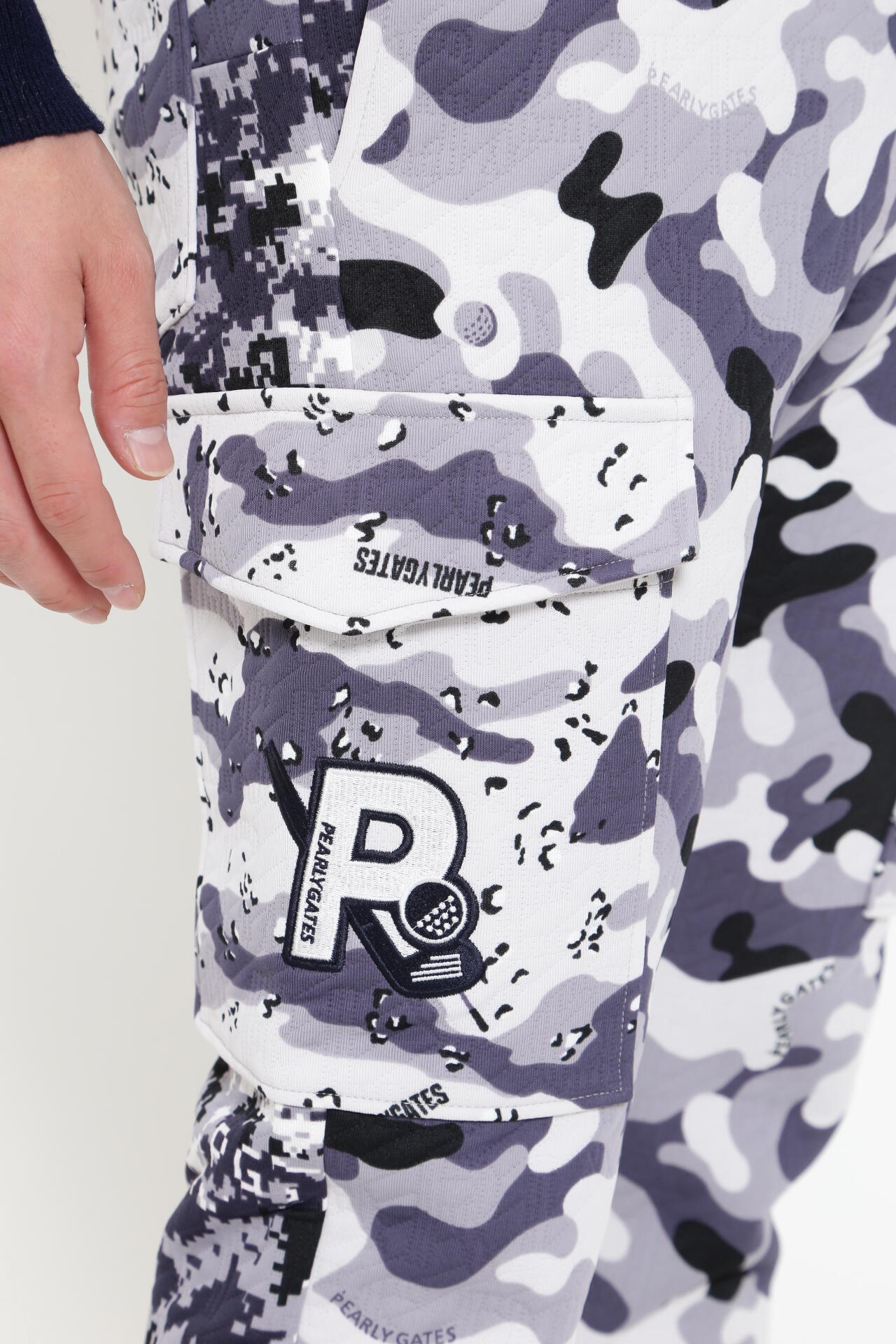 マルチカモ柄 マトラッセジャガード パンツ <マルチカモ>