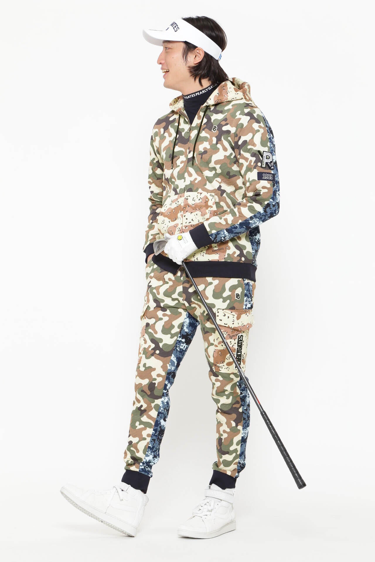 マルチカモ柄 マトラッセジャガード パンツ <マルチカモ>