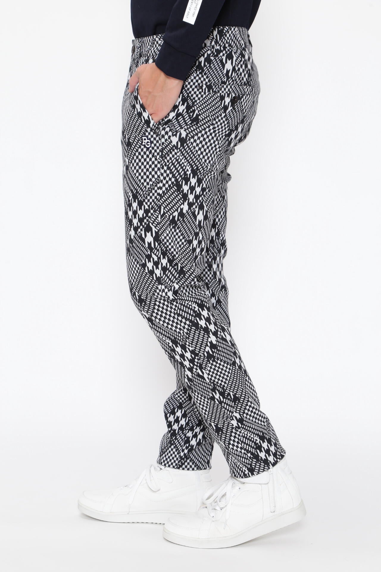 千鳥アーガイルジャガードパンツ