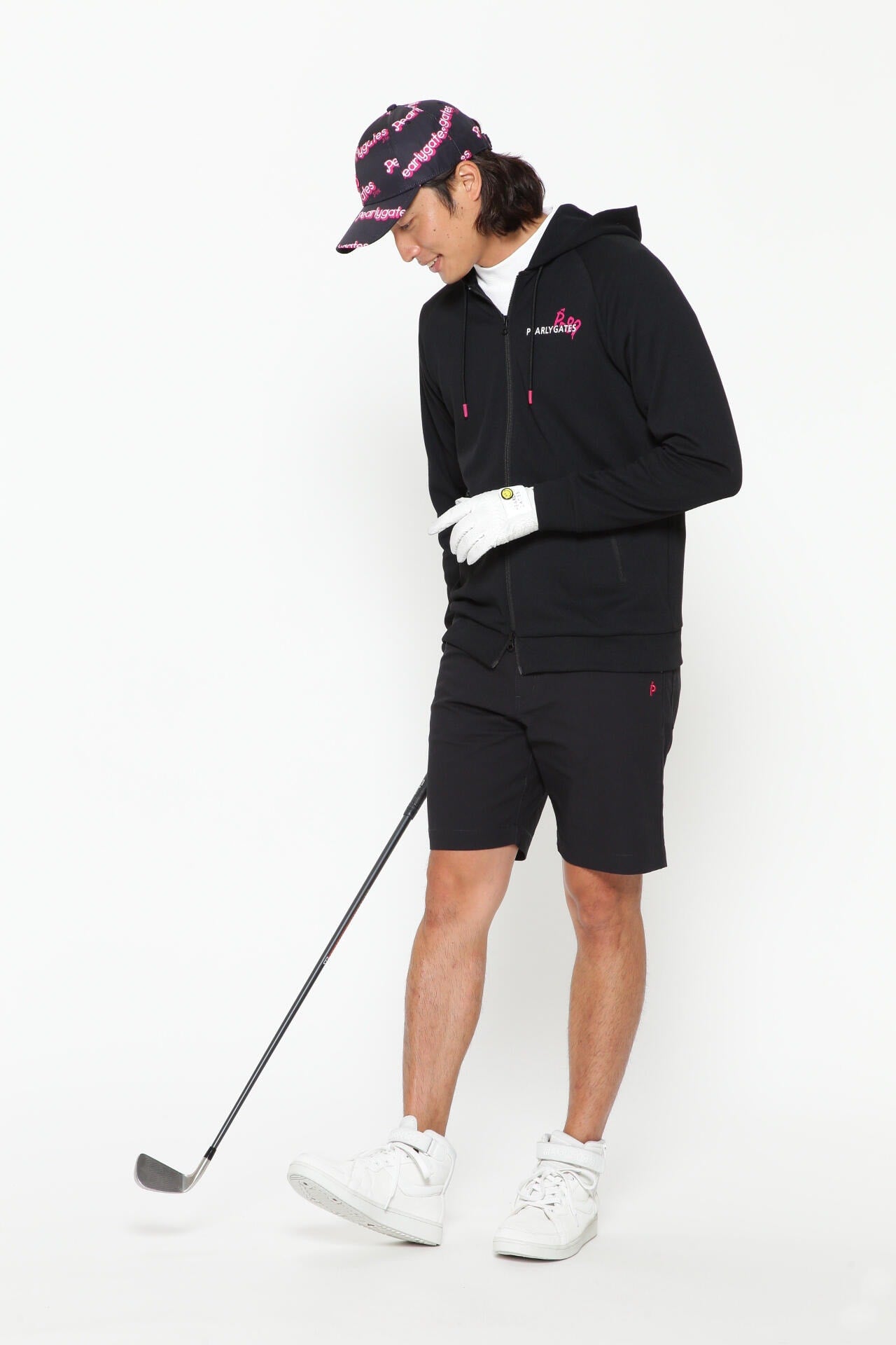 C/Peドライストレッチドビーカルゼ 5ポケットショートパンツ <Pink with BLACK>