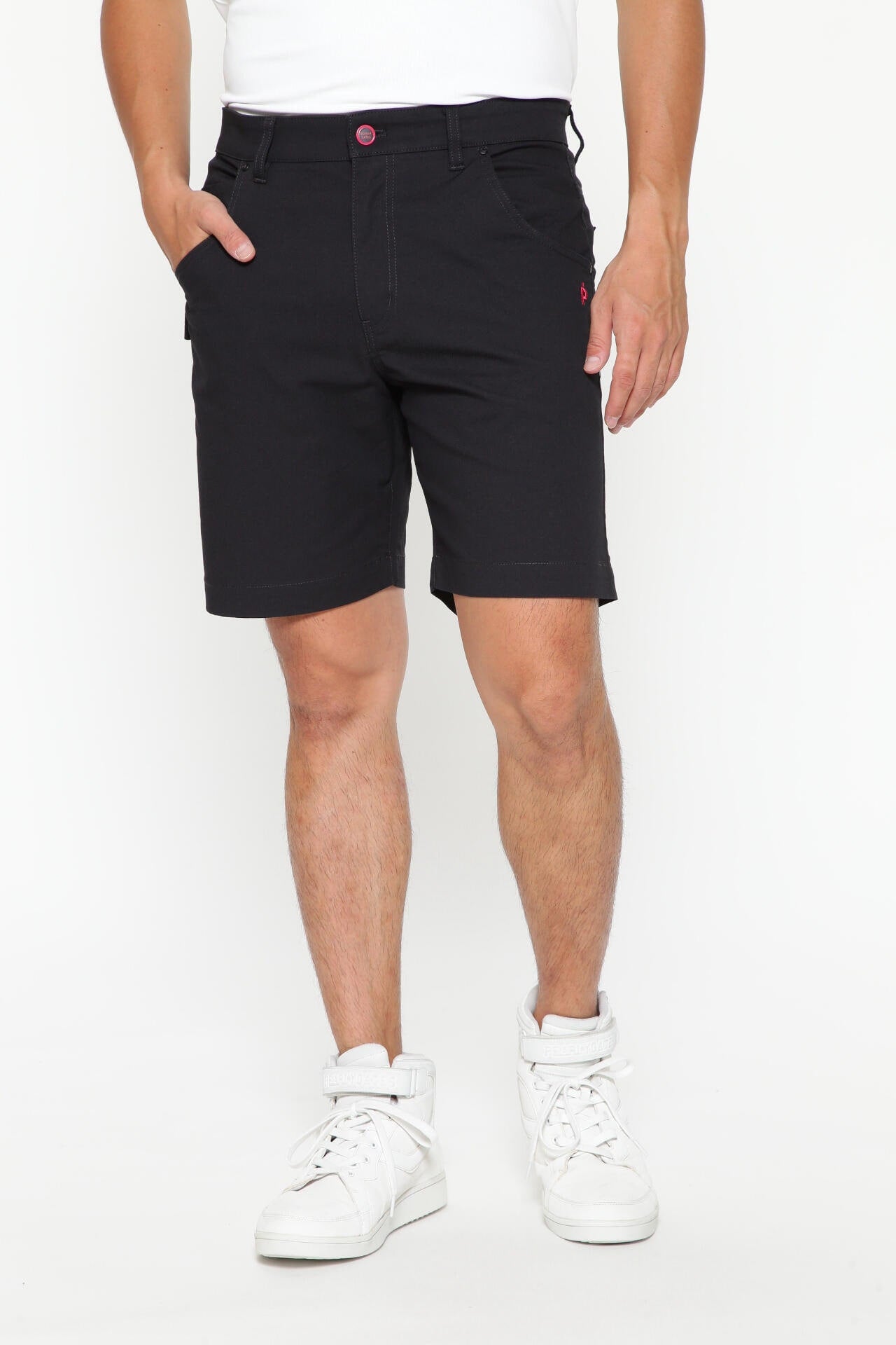 C/Peドライストレッチドビーカルゼ 5ポケットショートパンツ <Pink with BLACK>