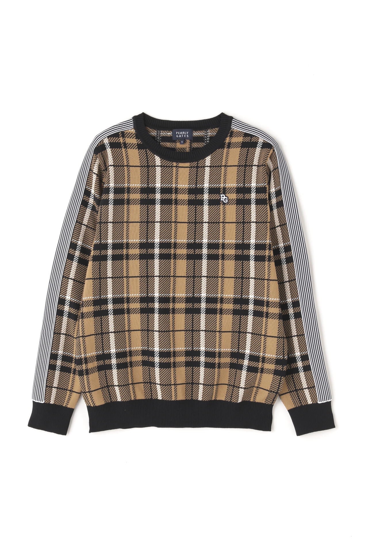 クルーネックニットプルオーバー <CHECKシリーズ>
