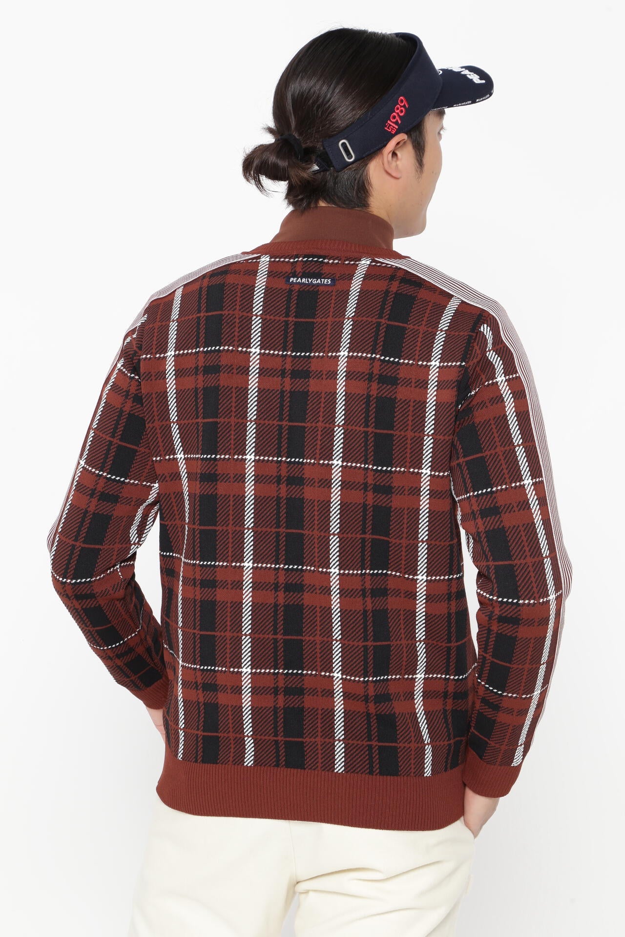 クルーネックニットプルオーバー <CHECKシリーズ>