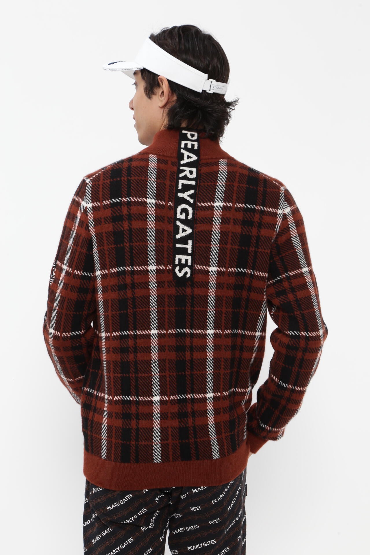 カシミヤ天竺 フルジップニットジャケット <CHECKシリーズ>