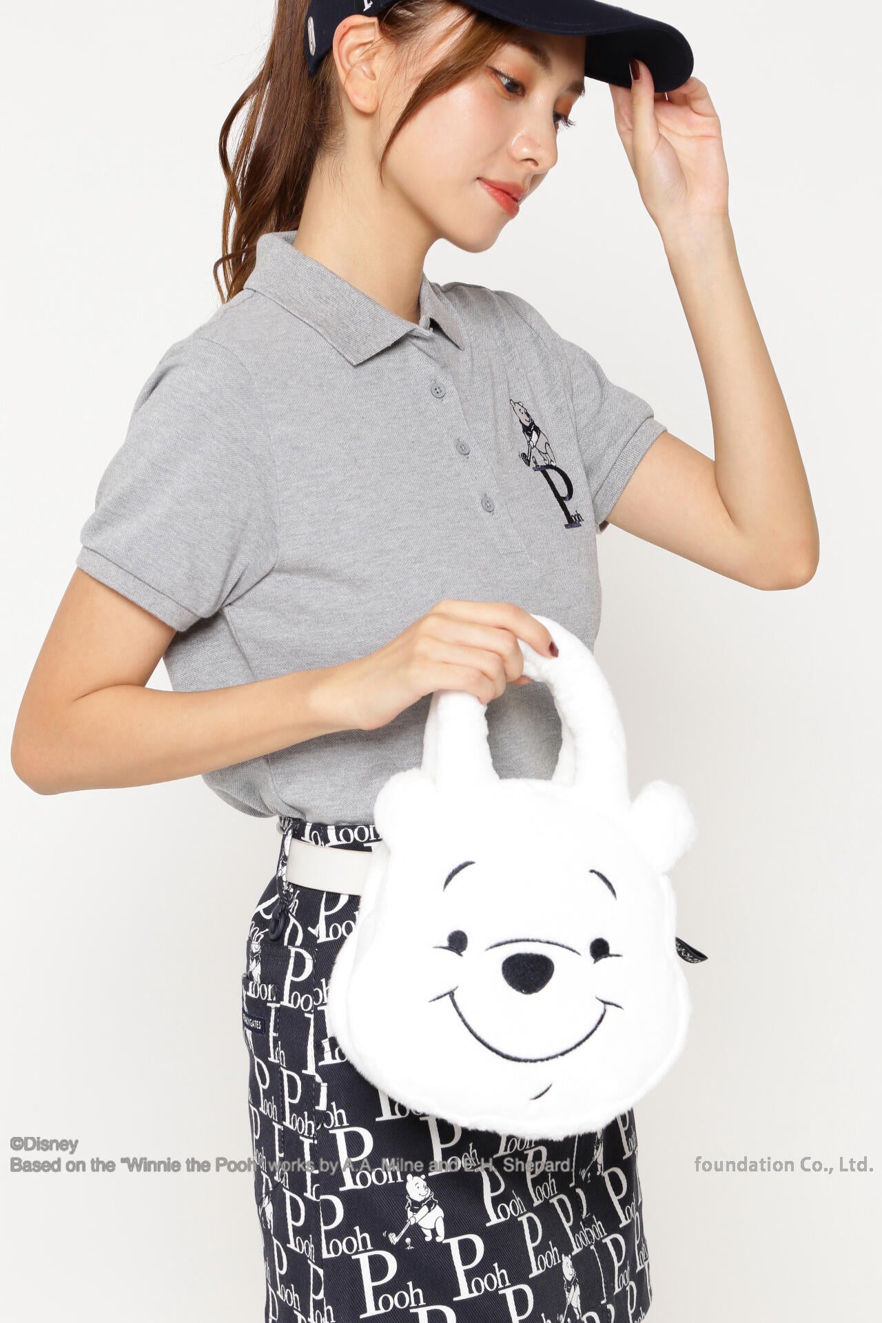 プーさんフェイクファーカートバッグ <Winnie the Pooh COLLECTION> (UNISEX)
