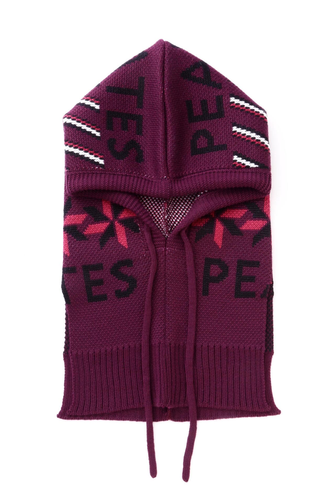 幾何学柄ニットバラクラバ (UNISEX)