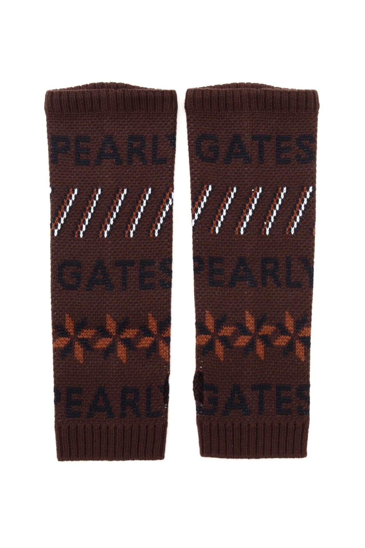 幾何学柄ニットアームカバー (UNISEX)