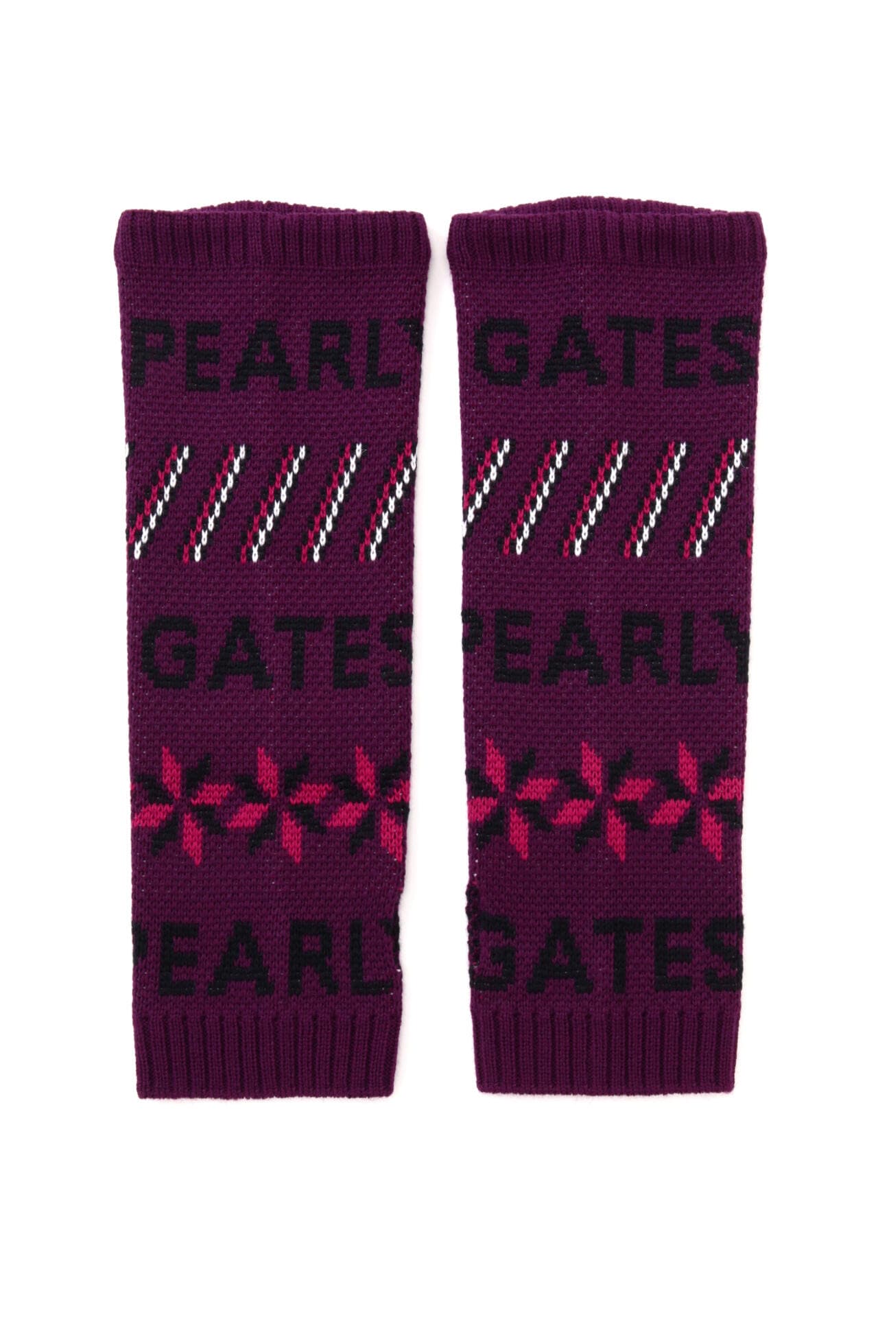 幾何学柄ニットアームカバー (UNISEX)