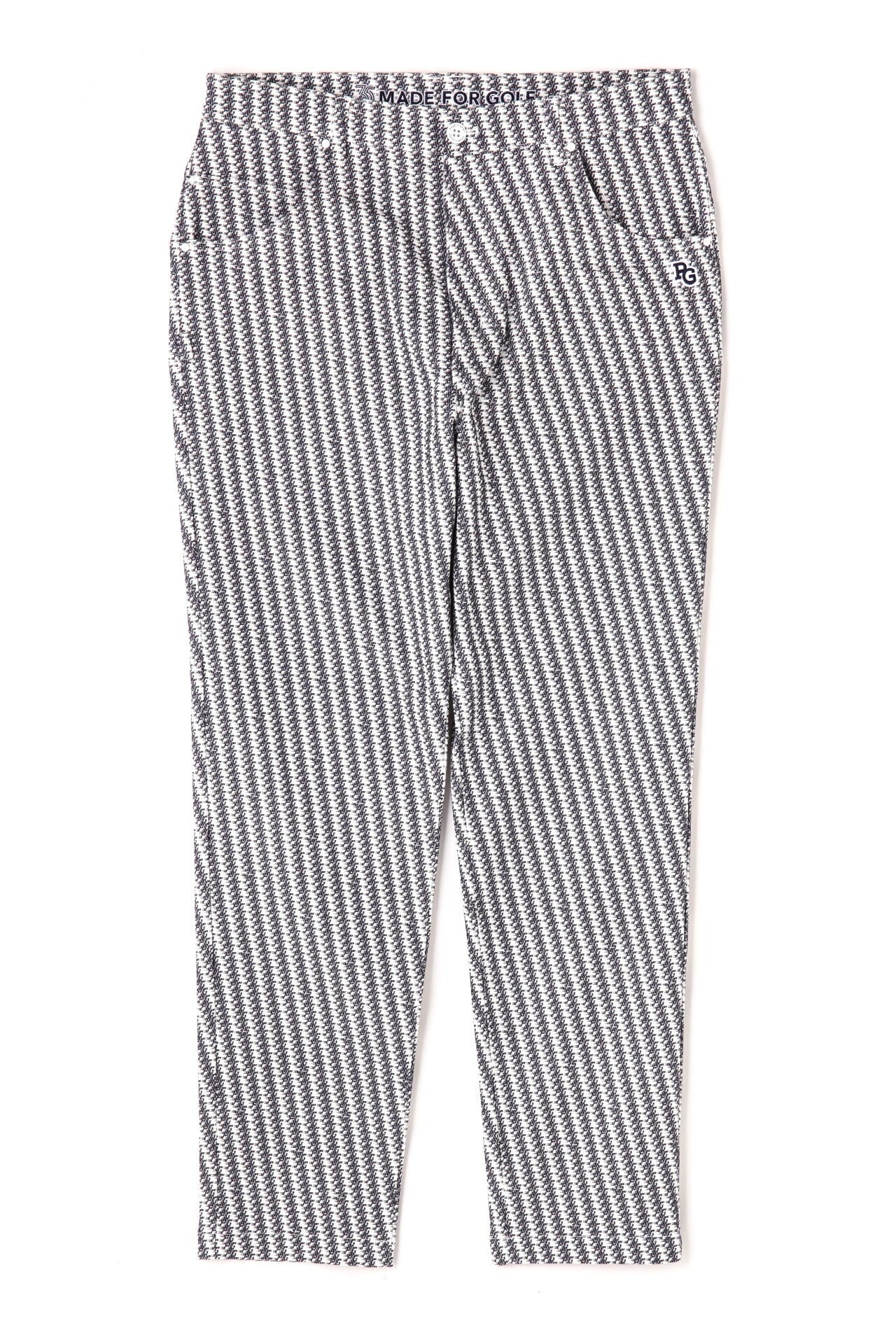 35th ポリエステルコットン ルアンチンカルゼ ストレッチパンツ <PG35th><Relaxシリーズ><小紋柄シリーズ>
