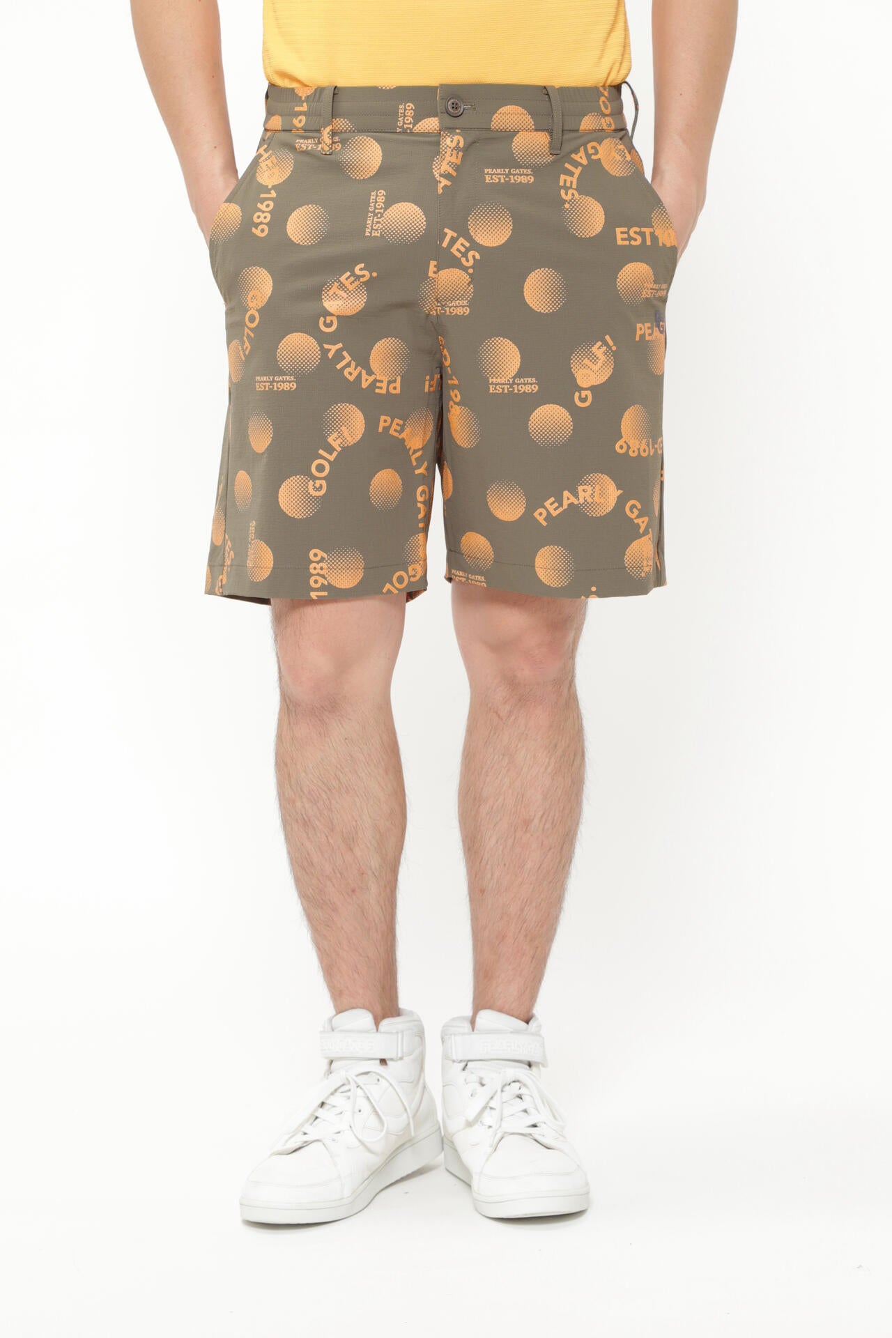 CORDURAリップストップ2WAY撥水 ショートパンツ <GOLFロゴ柄>