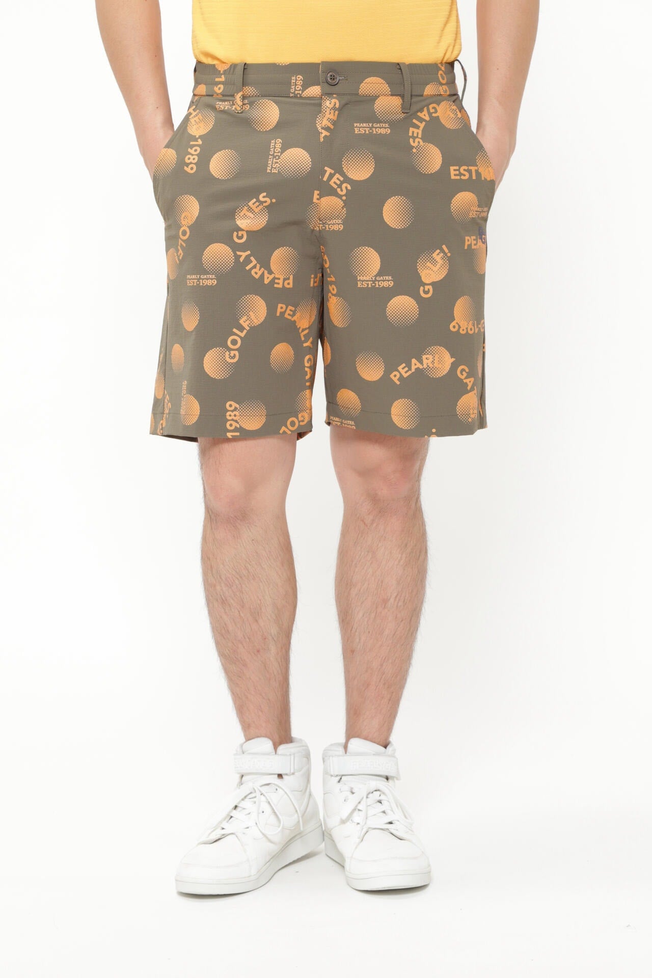 CORDURAリップストップ2WAY撥水 ショートパンツ <GOLFロゴ柄>