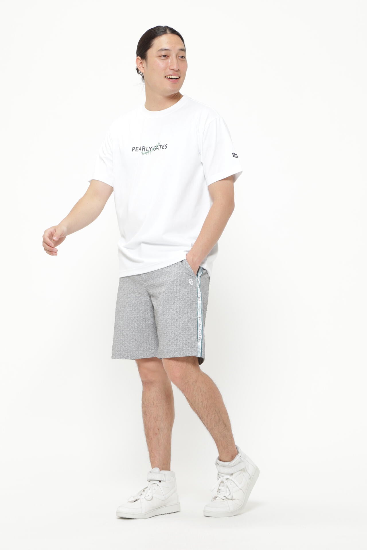 ポリエステルストレッチチドリジャガード ショートパンツ