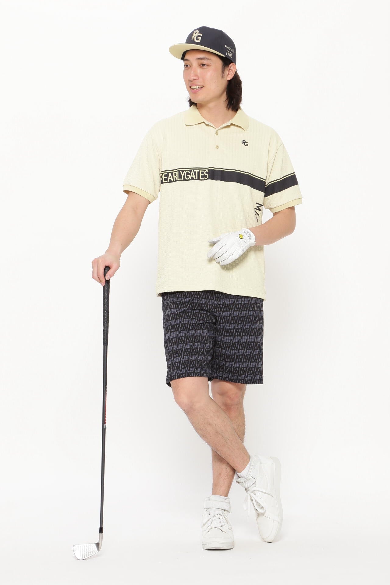 カノコサッカーストライプ DRY MASTER 半袖ポロシャツ <シャンパンゴールド><Relaxシリーズ>