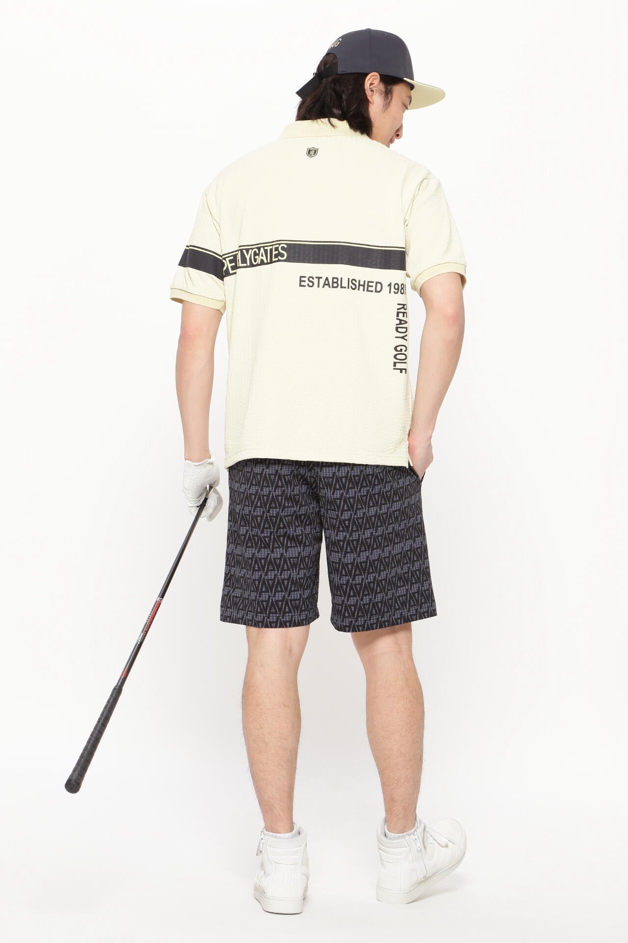 カノコサッカーストライプ DRY MASTER 半袖ポロシャツ <シャンパンゴールド><Relaxシリーズ>