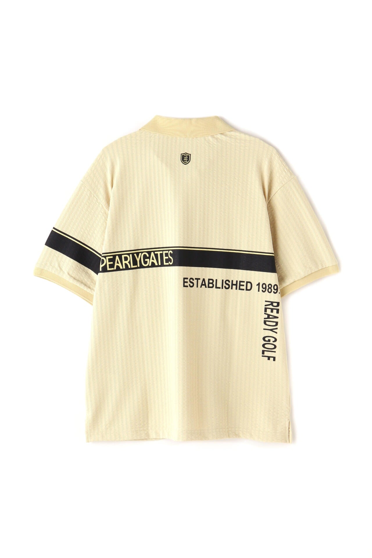 カノコサッカーストライプ DRY MASTER 半袖ポロシャツ <シャンパンゴールド><Relaxシリーズ>