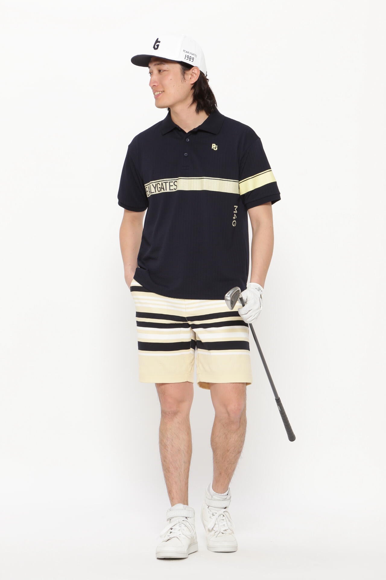 カノコサッカーストライプ DRY MASTER 半袖ポロシャツ <シャンパンゴールド><Relaxシリーズ>