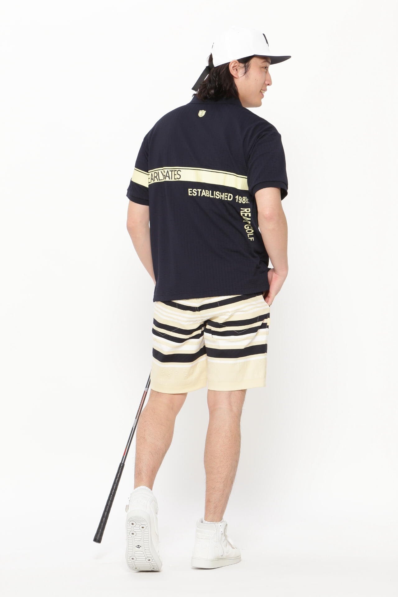 カノコサッカーストライプ DRY MASTER 半袖ポロシャツ <シャンパンゴールド><Relaxシリーズ>