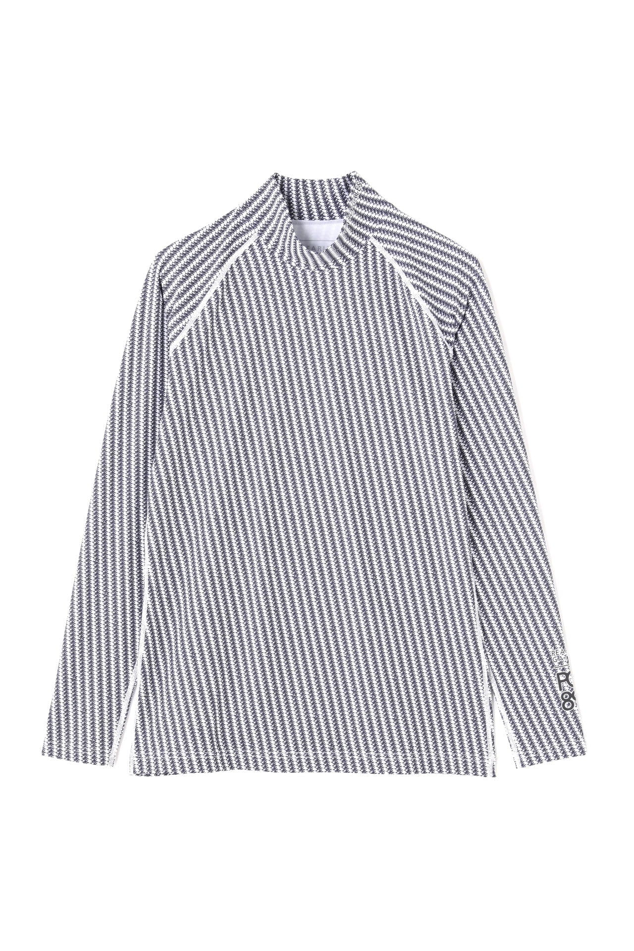 エステルベアカノコ 長袖ハイネックカットソー <小紋柄シリーズ>