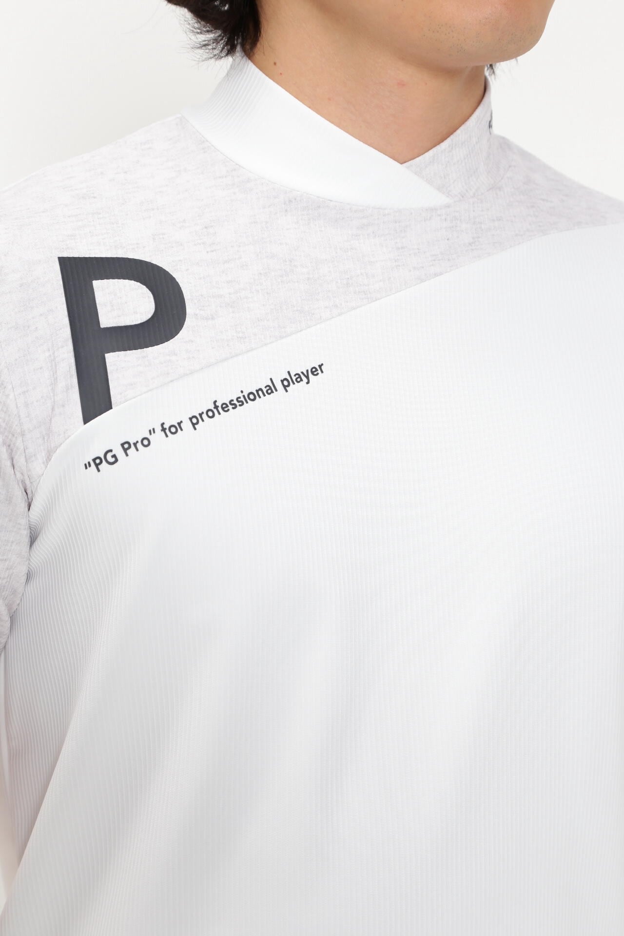 4WAYリップル半袖ハイネックカットソー <PGPRO>