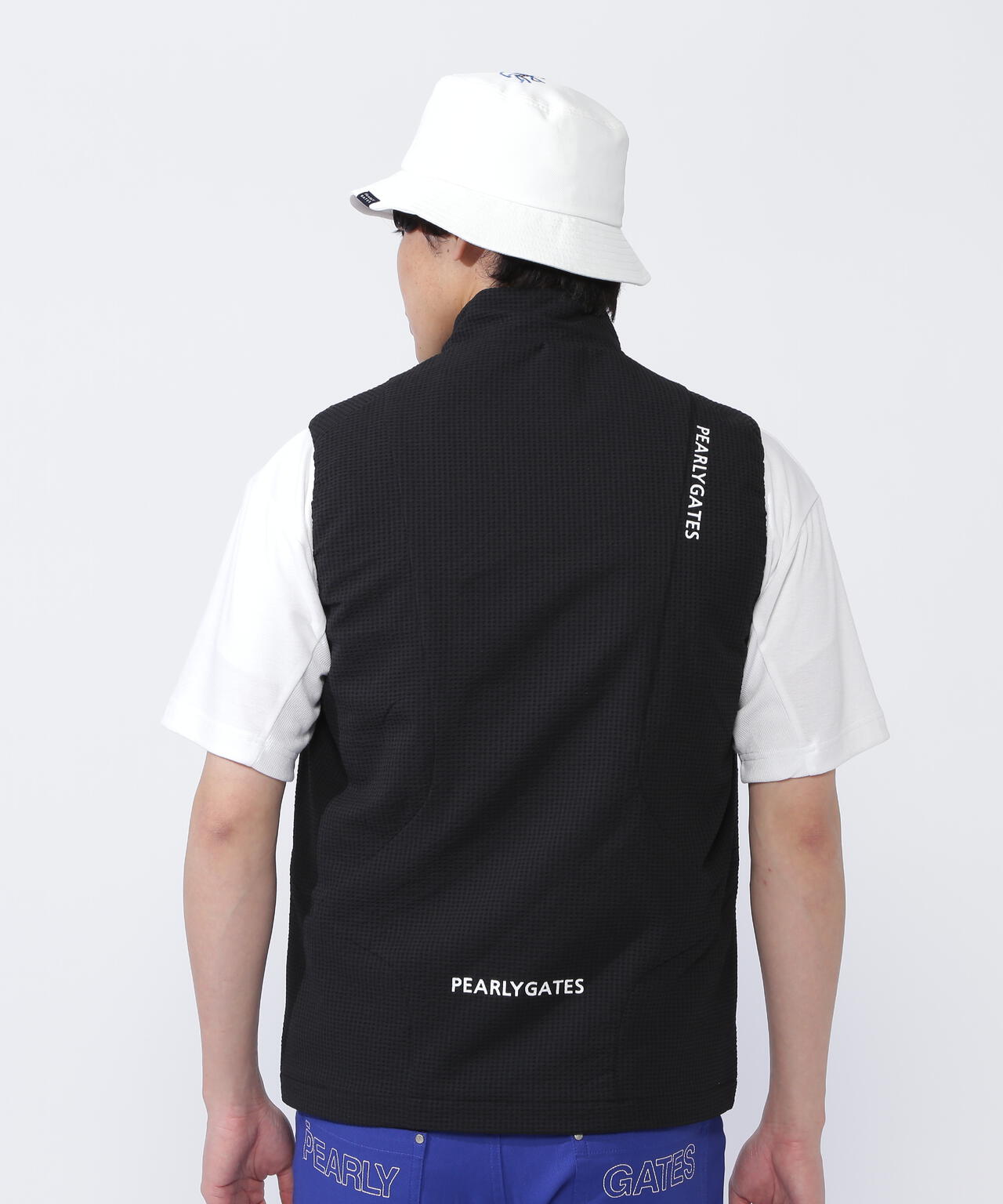 EVALET2WAYギンガム×ストライプフルジップベスト