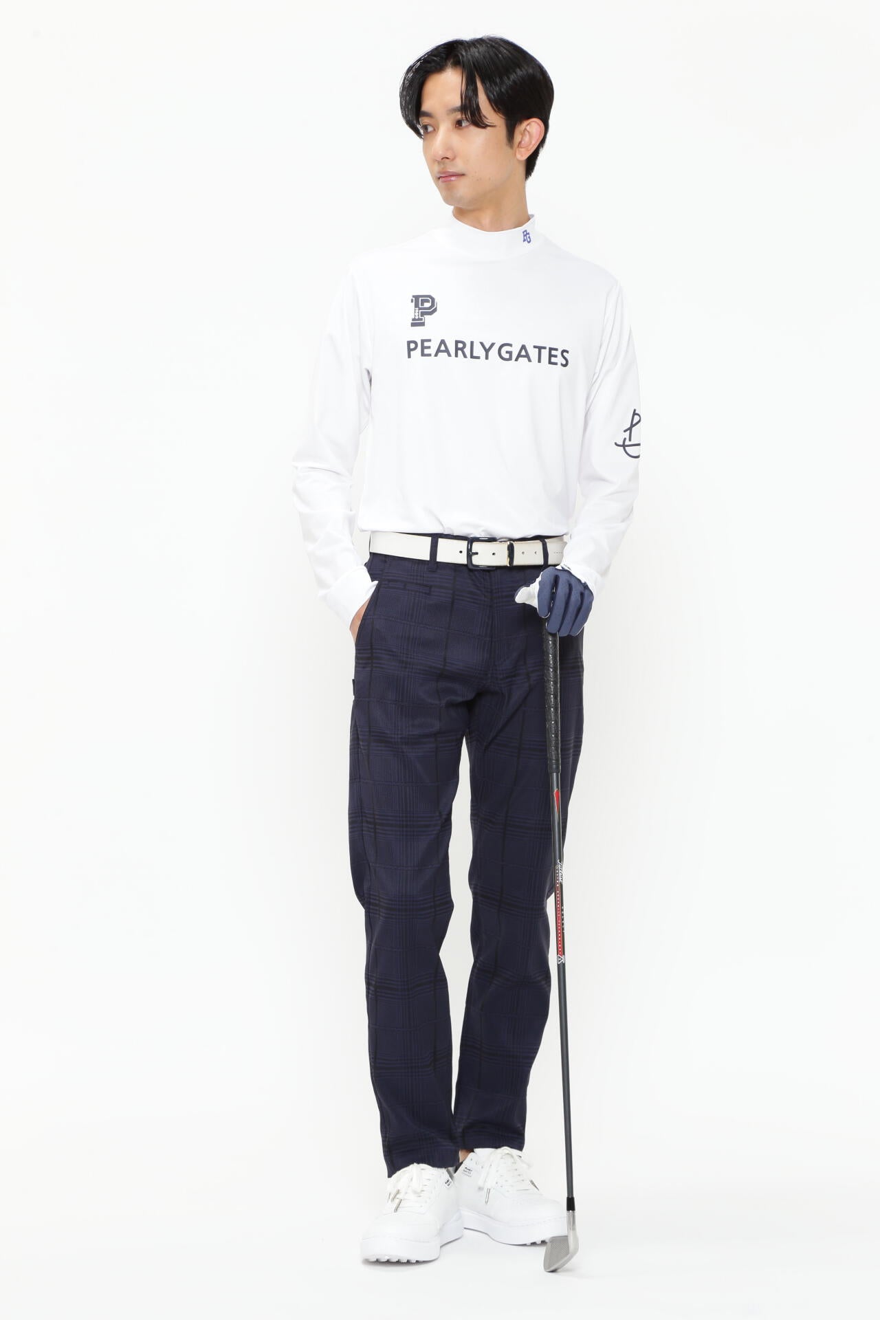 【PG BODY】E/ベアカノコ長袖モックネックカットソー