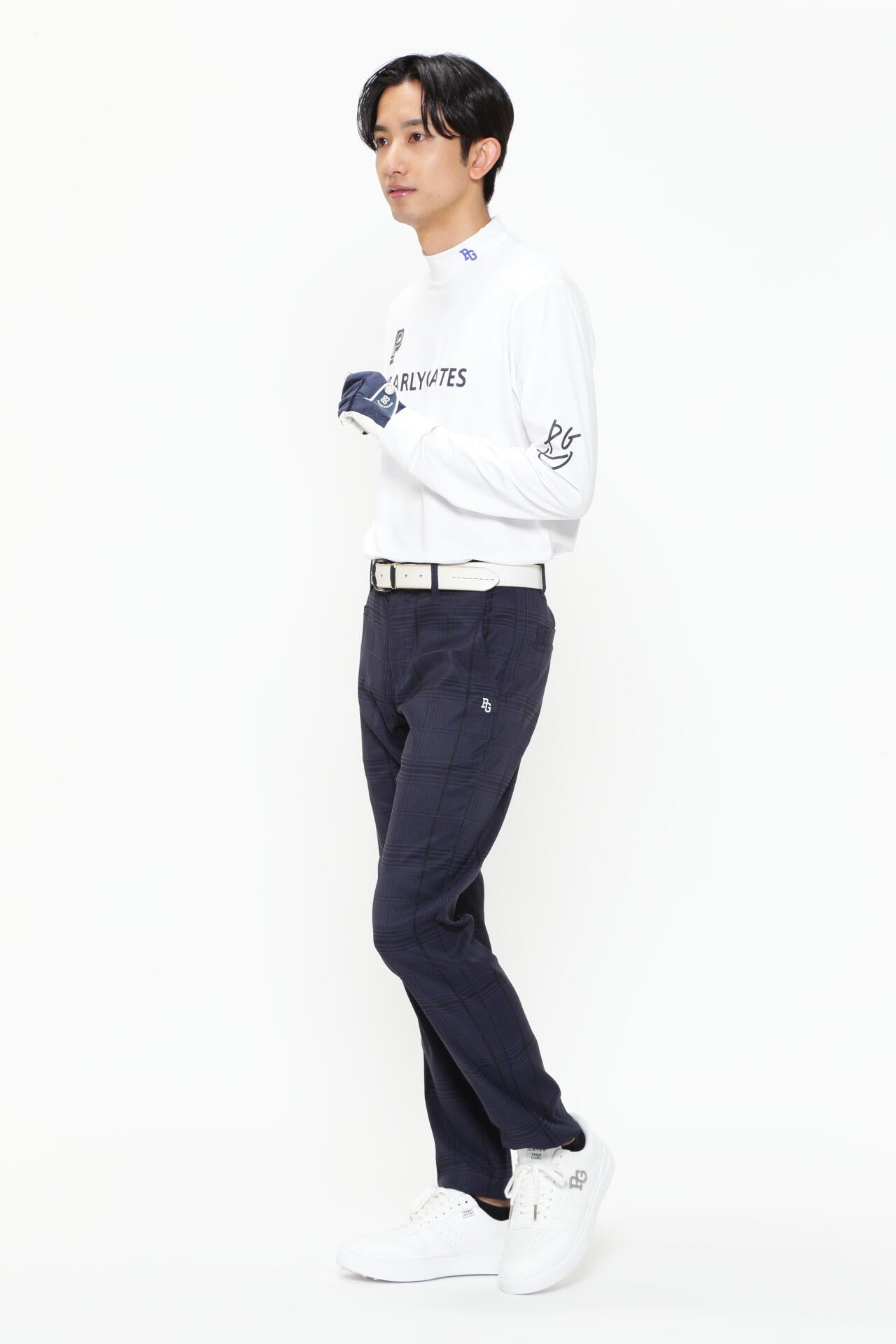 【PG BODY】E/ベアカノコ長袖モックネックカットソー