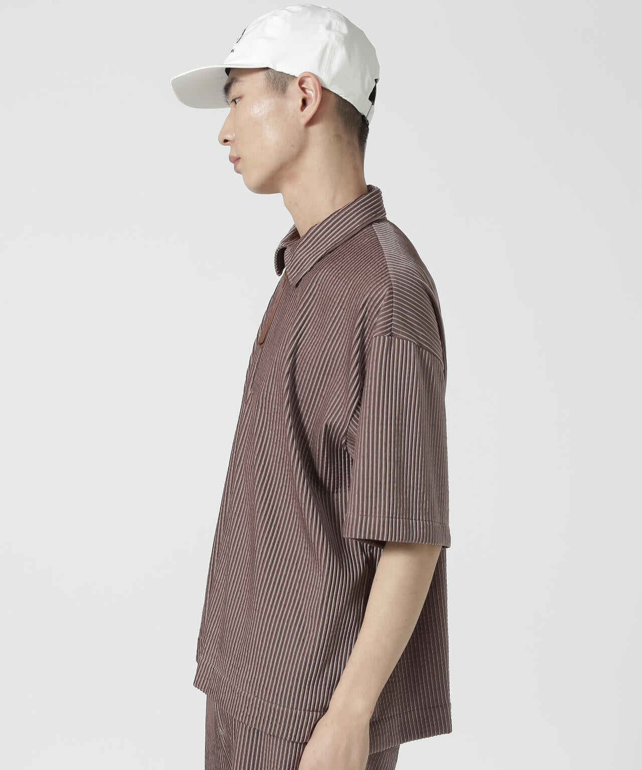 【PGG】【直営店舗&公式オンライン限定】Peストレッチピンタックジャージー半袖ポロシャツ (MENS)