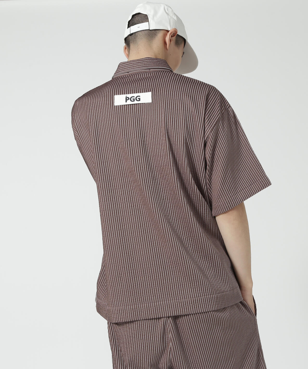 【PGG】【直営店舗&公式オンライン限定】Peストレッチピンタックジャージー半袖ポロシャツ (MENS)