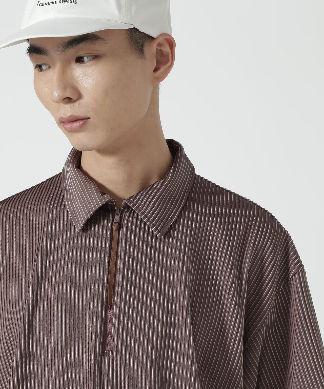 【PGG】【直営店舗&公式オンライン限定】Peストレッチピンタックジャージー半袖ポロシャツ (MENS)