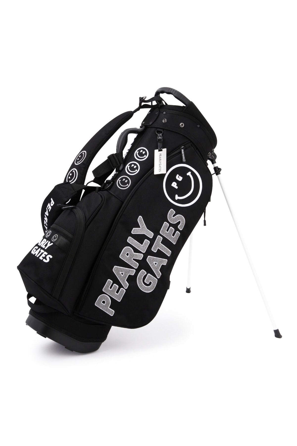 【公式オンライン&一部店舗限定】BLACK PG SMILE軽量スタンド式キャディバッグ (46インチ対応) (9型) (UNISEX)