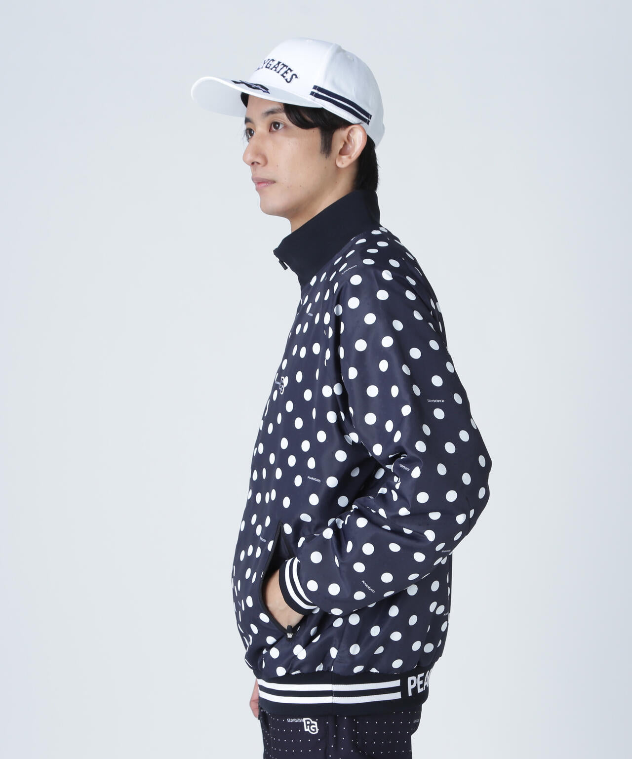 タフレックス×サーモトロン フルジップブルゾン <ランダムドット柄>