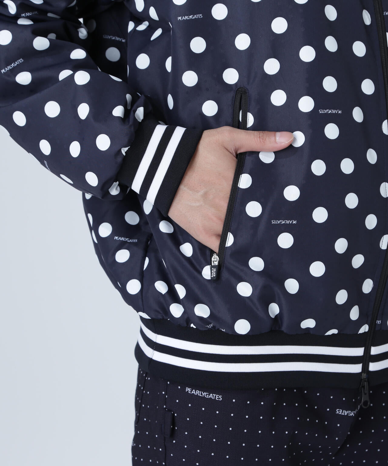 タフレックス×サーモトロン フルジップブルゾン <ランダムドット柄>