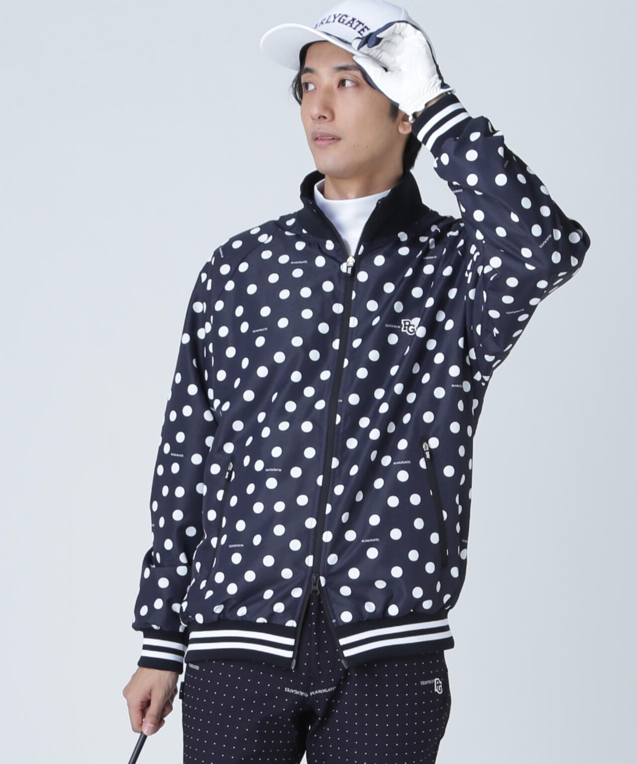 タフレックス×サーモトロン フルジップブルゾン <ランダムドット柄>