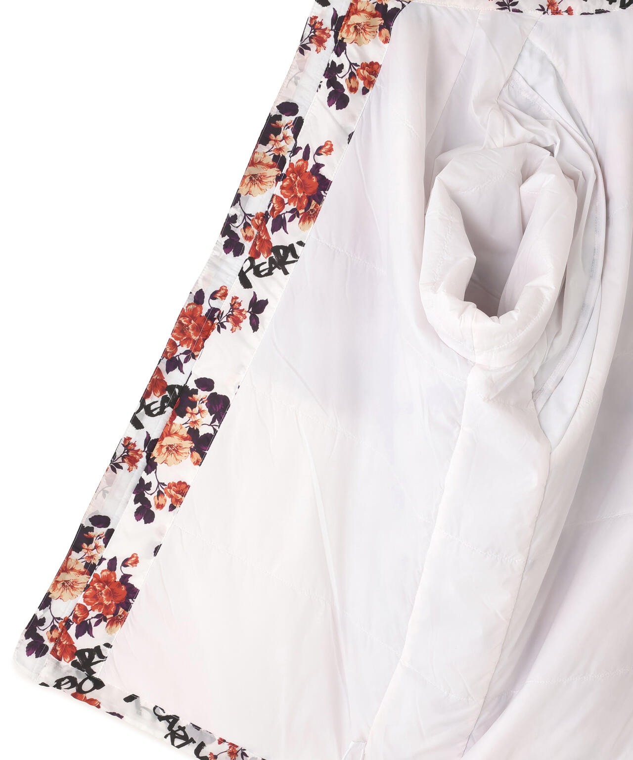 Peミニリップ中綿ジップアップブルゾン <繊細花柄>