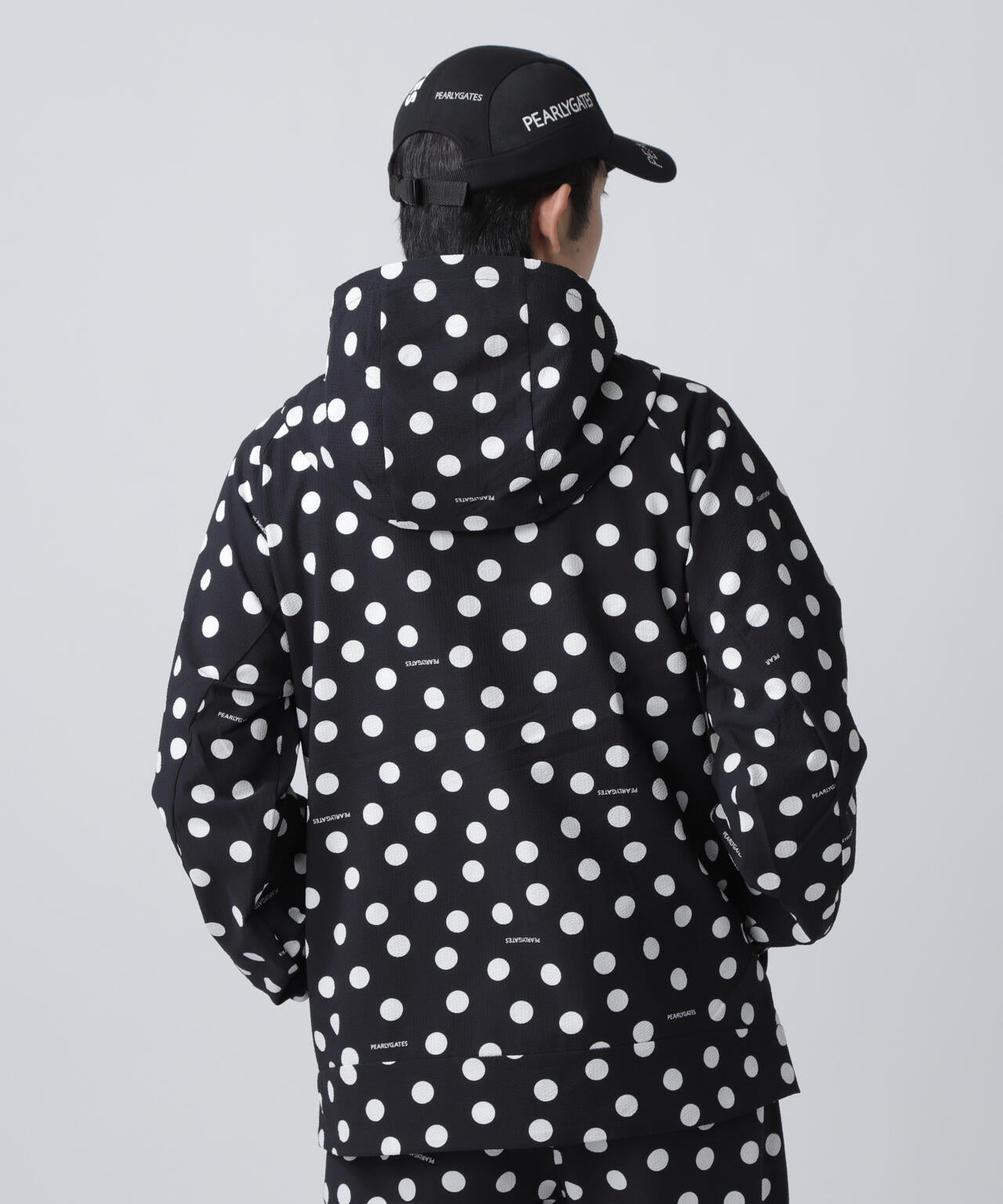 Peストレッチサッカー フルジップフーディ <ランダムドット柄>