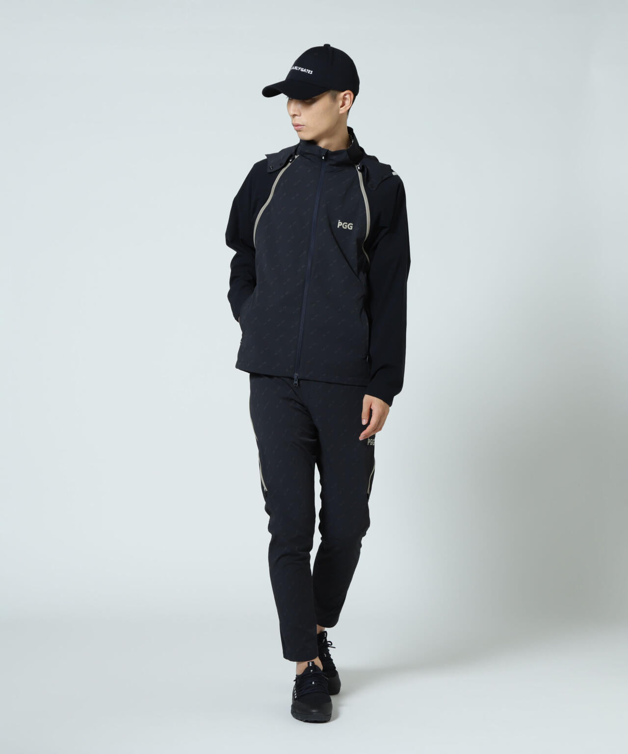 【PGG】【直営店舗&公式オンライン限定】Nyドビーストレッチ×DOTAIR 2WAYフーディブルゾン (MENS)