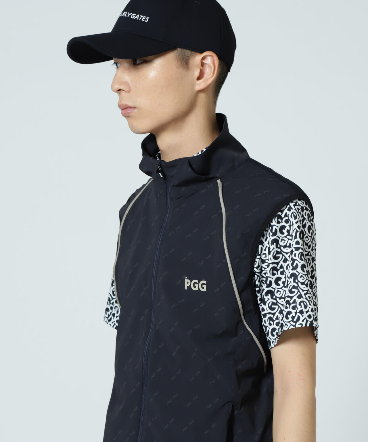 【PGG】【直営店舗&公式オンライン限定】Nyドビーストレッチ×DOTAIR 2WAYフーディブルゾン (MENS)